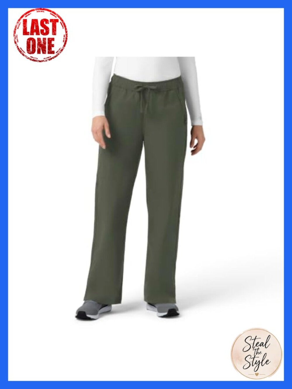 Women's Ripstop Bootcut Cargo Scrub Pant Moisture Wicking Stretch Medical